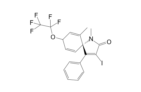 trans-3-Iodo-1-methyl-4-phenyl-8-(2,2,3,3,3-pentafluoropropoxy)-1-azaspiro[4.5]deca-3,6,9-trien-2-one