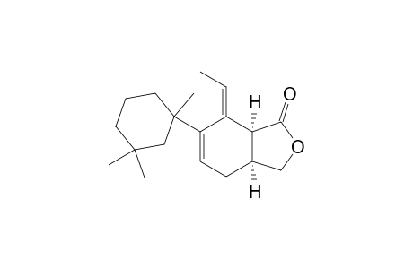 1(3H)-Isobenzofuranone, 7-ethylidene-3a,4,7,7a-tetrahydro-6-(1,3,3-trimethylcyclohexyl)-, [3a.alpha.,6(S*),7Z,7a.alpha.]-(-)-