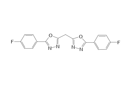 2-(4-Fluorophenyl)-5-([5-(4-fluorophenyl)-1,3,4-oxadiazol-2-yl]methyl)-1,3,4-oxadiazole