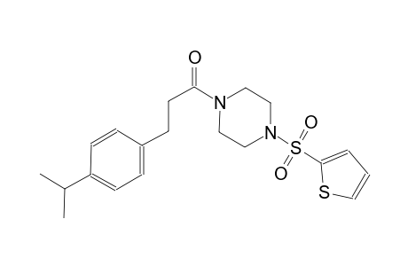 1-[3-(4-isopropylphenyl)propanoyl]-4-(2-thienylsulfonyl)piperazine