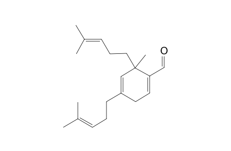 4,6-bis(4-Methylpent-3-en-1-yl)-6-methylcyclohex-1,4-diene-carbaldehyde
