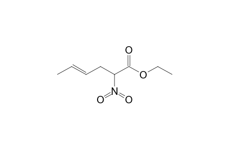 (E)-2-nitro-4-hexenoic acid ethyl ester