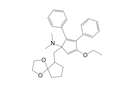 5-DIMETHYLAMINO-5-[(1',4'-DIOXASPIRO-[4.4]-NON-6'-YL)-METHYL]-3-ETHOXY-1,2-DIPHENYL-1,3-CYCLOPENTADIENE;MAJOR-ISOMER