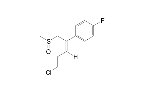 (Z)-5-chloro-2-(p-fluorophenyl)-2-pentenyl methyl sulfoxide