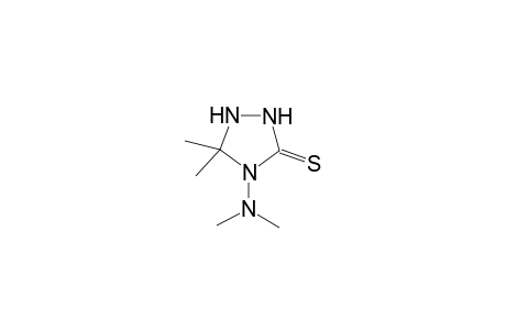 4-(dimethylamino)-5,5-dimethyl-1,2,4-triazolidine-3-thione