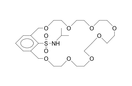 2-(N-Isopropylamino-sulfonyl)-1,3-xylyl-27-crown-8