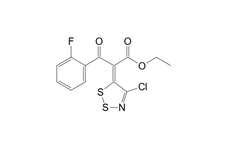 (E/Z)-Ethyl 2-(4-chloro-5H-1,2,3-dithiazole-5-ylidene)-2'-fluorobenzoylacetate