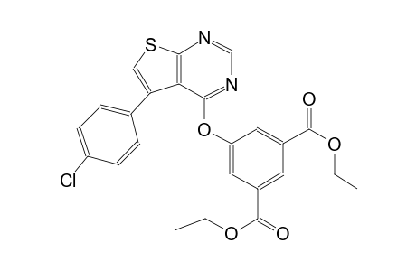 1,3-benzenedicarboxylic acid, 5-[[5-(4-chlorophenyl)thieno[2,3-d]pyrimidin-4-yl]oxy]-, diethyl ester