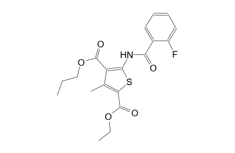 2-Ethyl 4-propyl 5-[(2-fluorobenzoyl)amino]-3-methyl-2,4-thiophenedicarboxylate