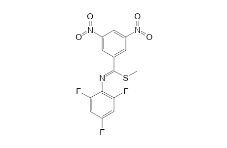 1-Methyl N1-(2,4,6-trifluorophenyl)-3,5-dinitro-1-benzenecarboximidothioate