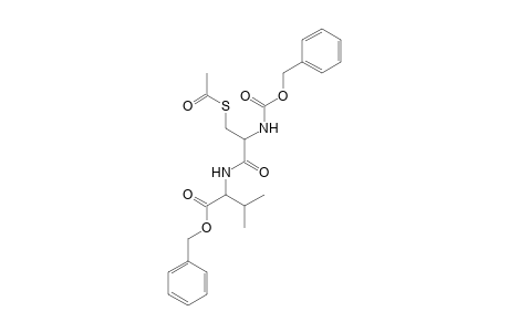 Benzyl 2-[(3-(acetylsulfanyl)-2-([(benzyloxy)carbonyl]amino)propanoyl)amino]-3-methylbutanoate