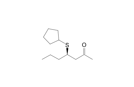 (R)-4-Cyclopentylsulfanyl-heptan-2-one