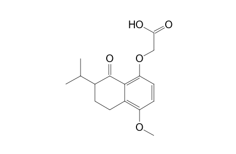 [(7-isopropyl-4-methoxy-8-oxo-5,6,7,8-tetrahydro-1-naphthyl)oxy]acetic acid