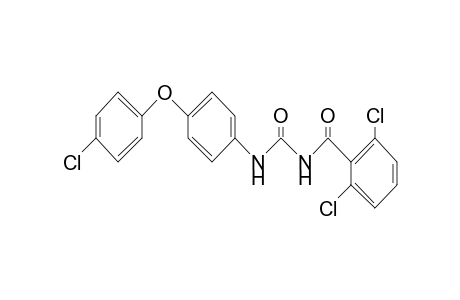 Benzamide, 2,6-dichloro-N-[[[4-(4-chlorophenoxy)phenyl]amino]carbonyl]-