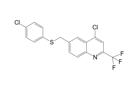 Quinoline, 4-chloro-6-(4-chlorophenylthiomethyl)-2-trifluoromethyl-