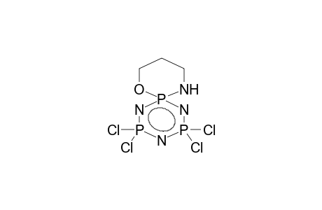 SPIRO[4,4,6,6-TETRACHLOROCYCLOTRIPHOSPHAZENE-2,2'-(1',3',2'-OXAZAPHOSPHORINANE)]