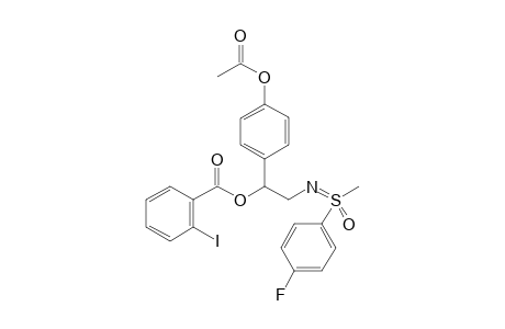 2-(S-Methyl-S-4-fluorophenyl)sulfoximidoyl-1-(4-acetoxyphenyl)ethyl 2-iodobenzoate