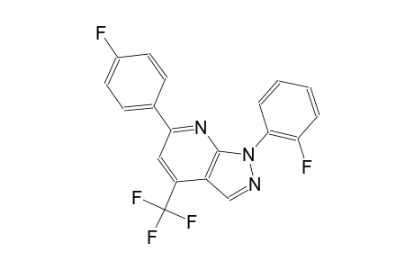 1H-pyrazolo[3,4-b]pyridine, 1-(2-fluorophenyl)-6-(4-fluorophenyl)-4-(trifluoromethyl)-