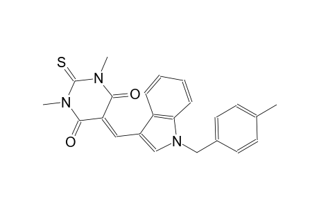 1,3-dimethyl-5-{[1-(4-methylbenzyl)-1H-indol-3-yl]methylene}-2-thioxodihydro-4,6(1H,5H)-pyrimidinedione