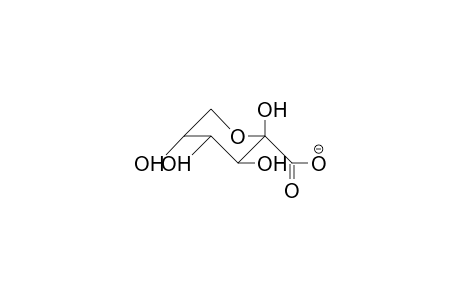 .beta.-D-Arabinopyranose-2-hexulosonate anion