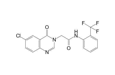 2-(6-chloro-4-oxo-3(4H)-quinazolinyl)-N-[2-(trifluoromethyl)phenyl]acetamide