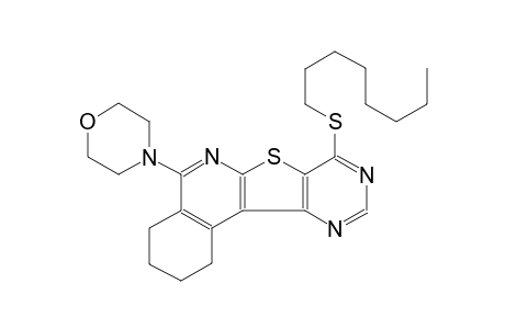 5-(4-morpholinyl)-8-(octylsulfanyl)-1,2,3,4-tetrahydropyrimido[4',5':4,5]thieno[2,3-c]isoquinoline