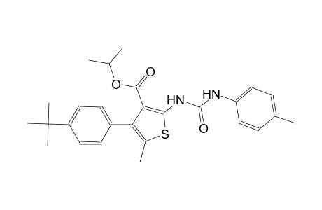 isopropyl 4-(4-tert-butylphenyl)-5-methyl-2-[(4-toluidinocarbonyl)amino]-3-thiophenecarboxylate