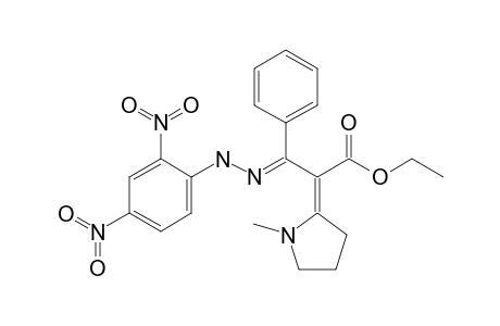 Ethyl 3-phenyl-3-(2'',4''-dinitrophenylhydrazono)-2-(1'-methylpyrrolidin-2'-ylidene)propionate