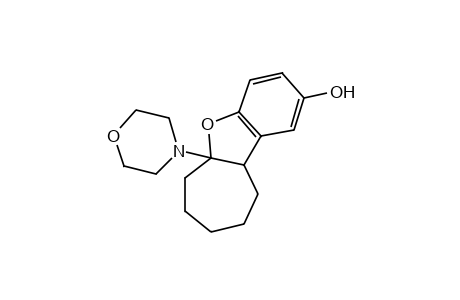 5a,7,8,9,10,10a-hexahydro-5a-morpholino-6H-benzo[b]cyclohepta[d]furan-2-ol