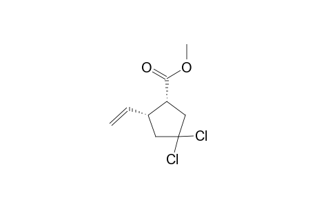 Methyl 3,3-Dichloro-c-5-ethenyl-r-1-cyclopentanecarboxylate