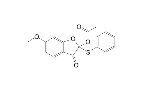 2-Acetoxy-6-methoxy-2-(phenylthio)benzofuran-3(2H)-one