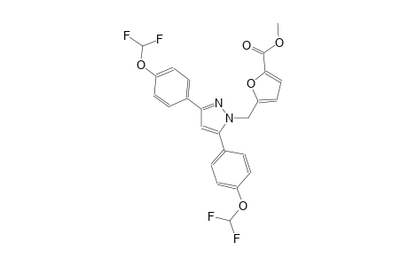 methyl 5-({3,5-bis[4-(difluoromethoxy)phenyl]-1H-pyrazol-1-yl}methyl)-2-furoate