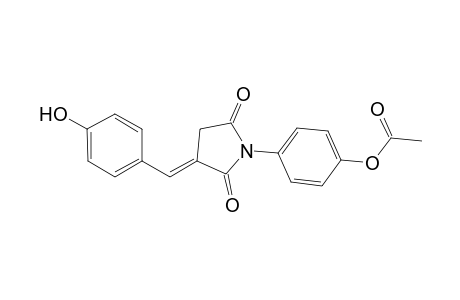 2,5-pyrrolidinedione, 1-[4-(acetyloxy)phenyl]-3-[(4-hydroxyphenyl)methylene]-, (3E)-