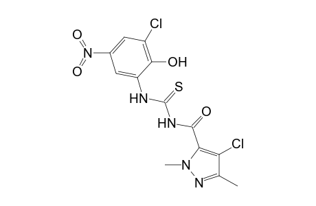 N-[(4-chloro-1,3-dimethyl-1H-pyrazol-5-yl)carbonyl]-N'-(3-chloro-2-hydroxy-5-nitrophenyl)thiourea