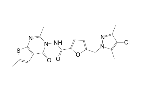 5-[(4-chloro-3,5-dimethyl-1H-pyrazol-1-yl)methyl]-N-(2,6-dimethyl-4-oxothieno[2,3-d]pyrimidin-3(4H)-yl)-2-furamide