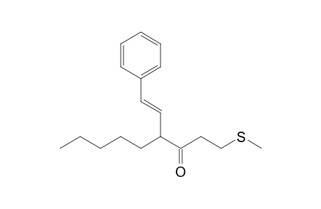 (E)-1-(Methylthio)-4-styrylnonan-3-one