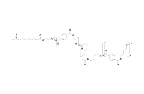 Copolyester from ethylene glycol and butanediol (7:3) with terephthalic and azelaic acids (4:1)