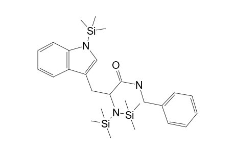 2-Amino-N-benzyl-3-(1H-indol-3-yl)propanamide, 3tms derivative