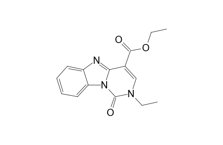 2-Ethyl-1-keto-pyrimido[1,6-a]benzimidazole-4-carboxylic acid ethyl ester