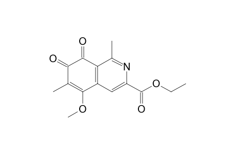 3-Ethoxycarbonyl-7,8-dihydro-5-methoxy-1,6-dimethylisoquinoline-7,8-dione