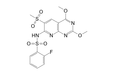 Benzenesulfonamide, N-[2,4-dimethoxy-6-(methylsulfonyl)pyrido[2,3-d]pyrimidin-7-yl]-2-fluoro-