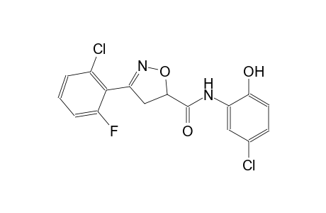 5-isoxazolecarboxamide, 3-(2-chloro-6-fluorophenyl)-N-(5-chloro-2-hydroxyphenyl)-4,5-dihydro-