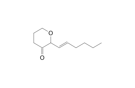 2-(Hex-1'-enyl)tetrahydropyran-3-one