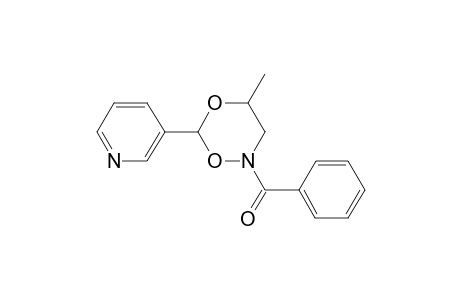 2-Benzoyl-4-methyl-6-(3-pyridinyl)-1,5,2-dioxazinane