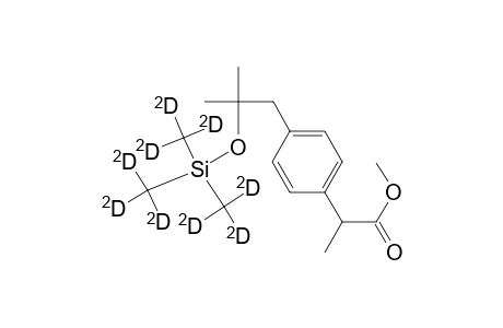 1-(1-Methoxycarbonylethyl)-4-(2-methyl-2-(trimethylsilyl-D9)oxypropyl)benzene