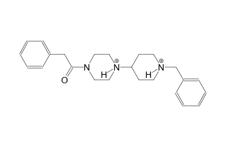 1-(1-benzyl-4-piperidiniumyl)-4-(phenylacetyl)piperazin-1-ium