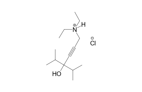 N,N-diethyl-4-hydroxy-4-isopropyl-5-methyl-2-hexyn-1-aminium chloride