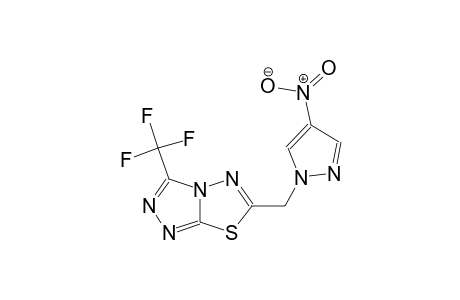 6-[(4-nitro-1H-pyrazol-1-yl)methyl]-3-(trifluoromethyl)[1,2,4]triazolo[3,4-b][1,3,4]thiadiazole