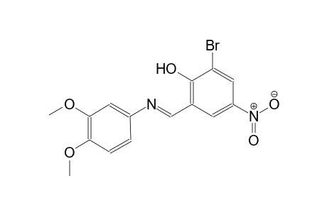 4-(2-Hydroxy-3-bromo-5-nitrobenzylideneamino)veratrole