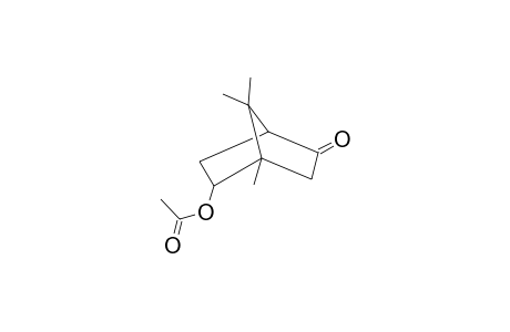 Bicyclo[2.2.1]heptan-2-one, 5-(acetyloxy)-4,7,7-trimethyl-, endo-